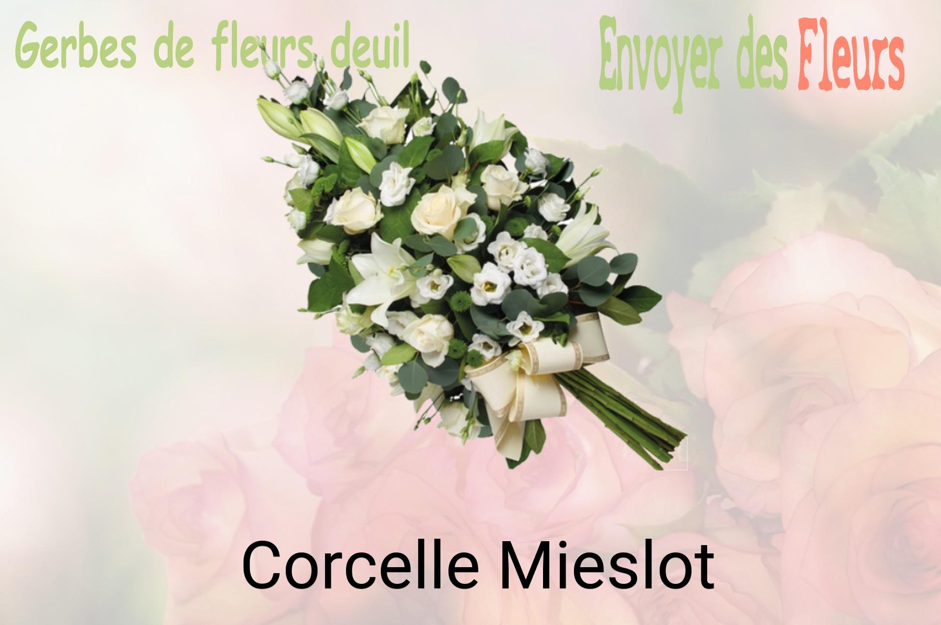 Gerbe de fleurs de deuil livrée à Corcelle-Mieslot